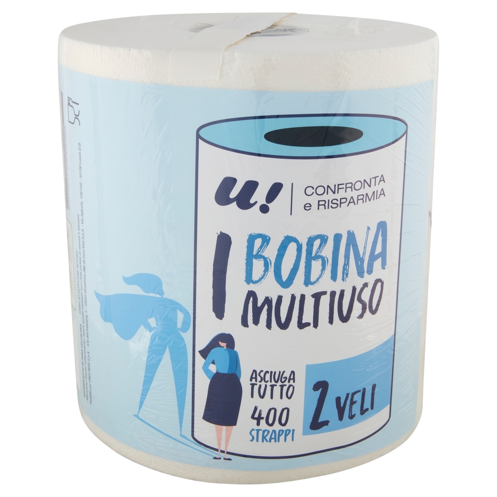 Asciugatutto Multiuso 2 Veli 400 Strappi U! Confronta e Risparmia